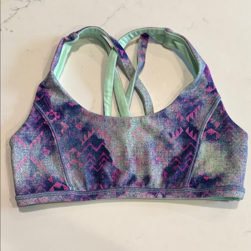 Ivivva Multicolor Patterned Sports Bra